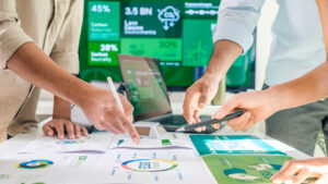 dados sinalizando a quantidade de pegada de carbono na construção civil.